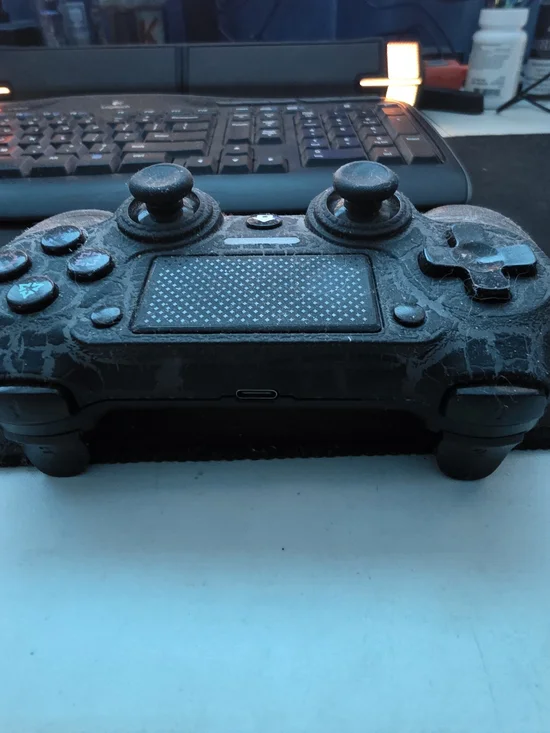 Sony Black & Gray Patterned Rgb Wireless Controller - Picture 4 of 4